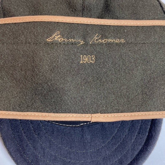 Stormy Kromer Mackinaw Hat Men’s 7 1/4 Olive Green Hunting Wool Blend Hat - Picture 6 of 13
